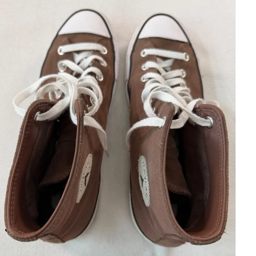Converse Chuck Taylor All Star CONS Brown Suede High Top Mens 10 Womens 12 - Picture 11 of 14